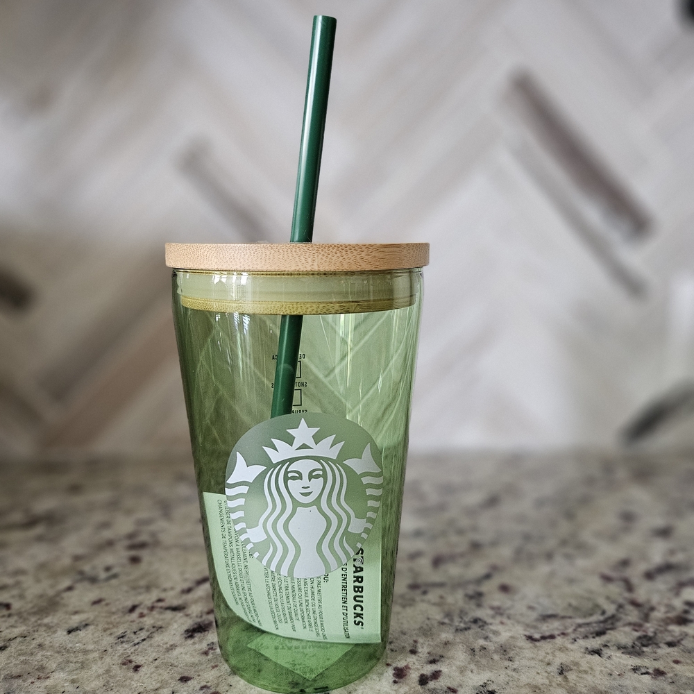 Starbucks Green Reusable Tumbler with Bamboo Lid